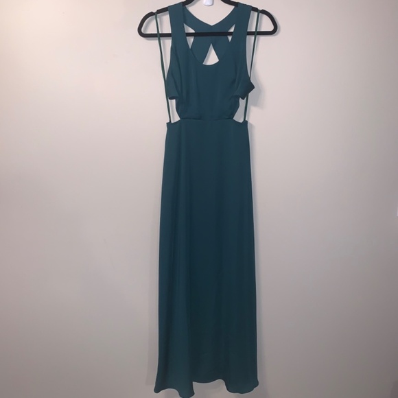 Aritzia Talula Peekaboo Green Maxi Dress XS - Picture 3 of 9